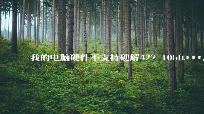 我的电脑硬件不支持硬解422 10bit***，但是用达芬奇可以编辑和导出，这是为什么?