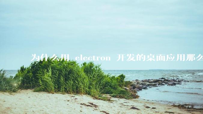 为什么用 electron 开发的桌面应用那么多？