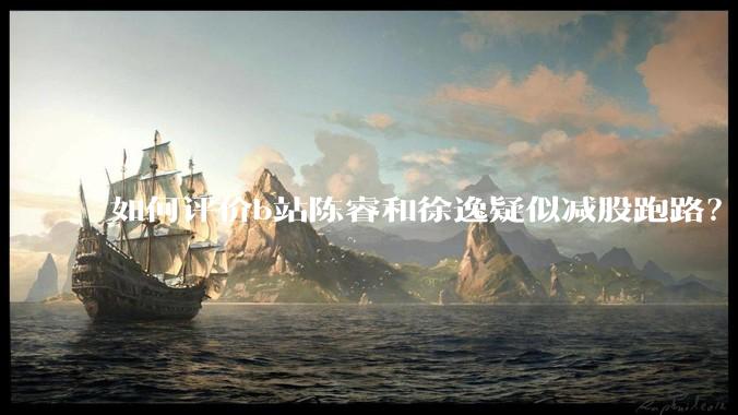 如何评价b站陈睿和徐逸疑似减股跑路？